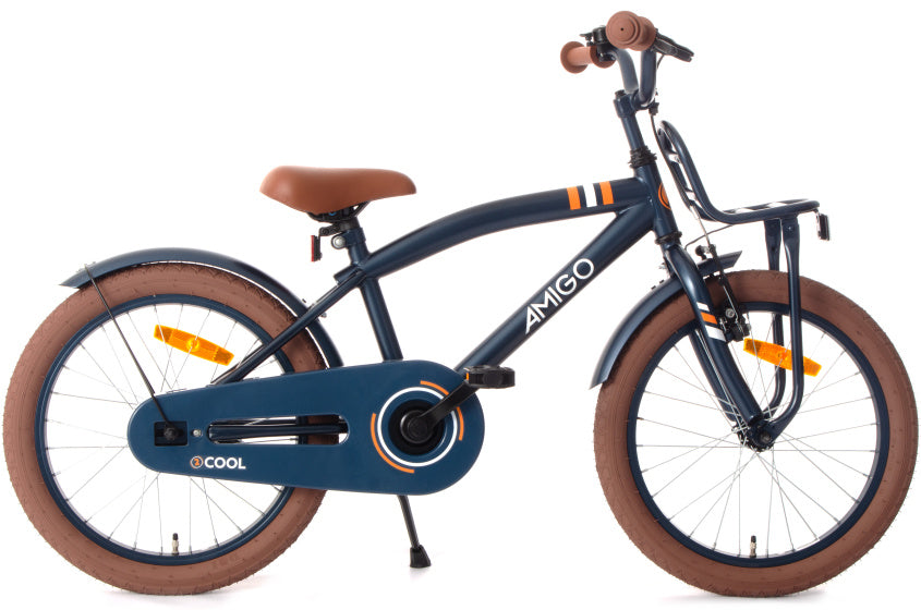Amigo 2Cool 18 Inch 28,5 cm Jongens Terugtraprem Blauw