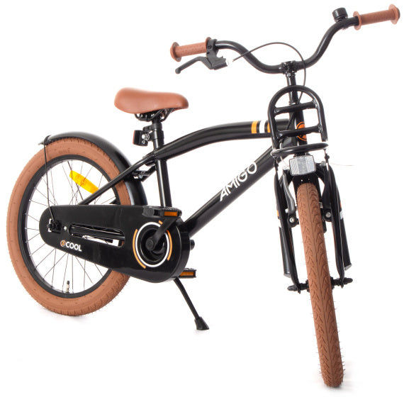 Amigo 2Cool 18 Inch 28,5 cm Jongens Terugtraprem Zwart