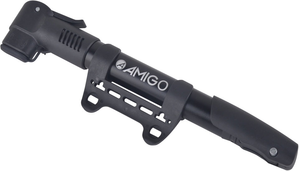 Amigo Hand-/fietspomp 7 Bar 28 cm zwart