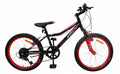 Attack 20 Inch 28 cm Jongens 6V V-Brakes Zwart/Rood