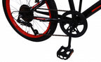 Attack 20 Inch 28 cm Jongens 6V V-Brakes Zwart/Rood