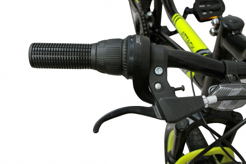 Amigo Attack 20 Inch 28 cm Jongens 6V V-Brakes Zwart/Geel