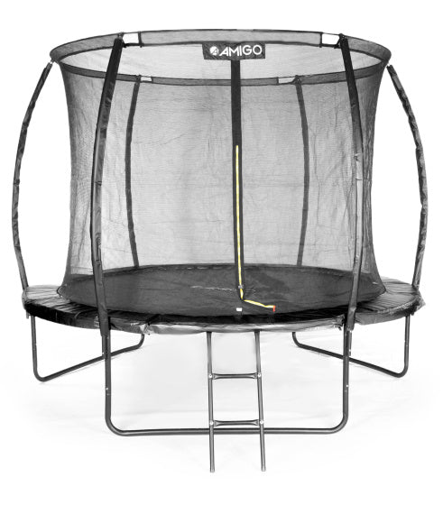 trampoline Basic met veiligheidsnet en ladder 305 cm zwart