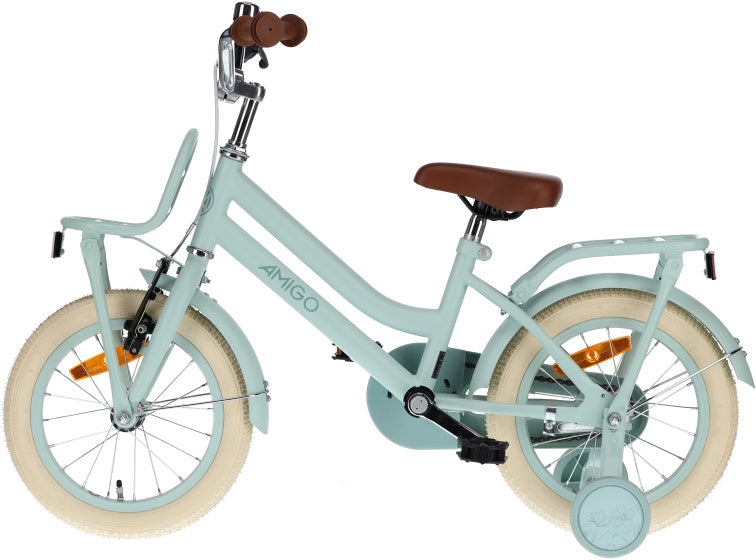 Amigo Bella 14 Inch 24 cm Meisjes Terugtraprem Groen
