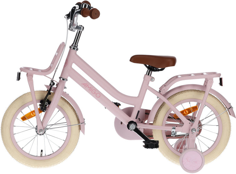 Amigo Bella 14 Inch 24 cm Meisjes Terugtraprem Roze