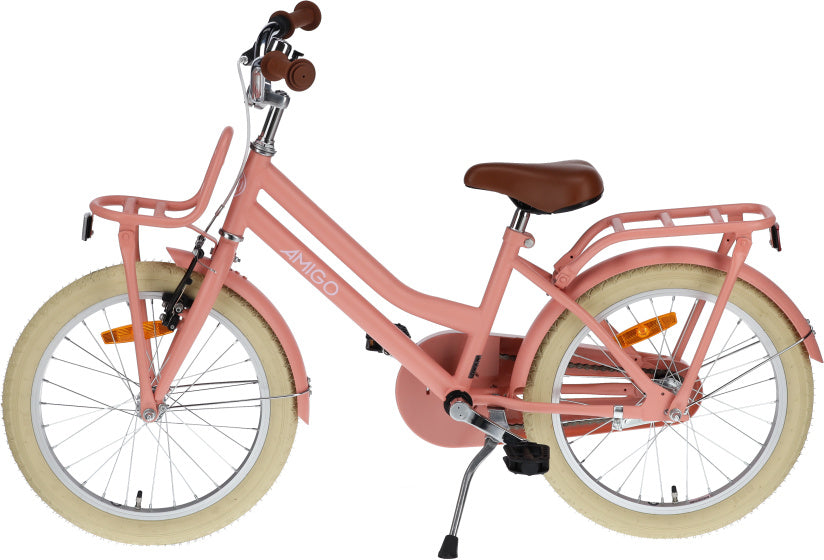 Amigo Bella 18 Inch 29 cm Meisjes Terugtraprem Zalmroze