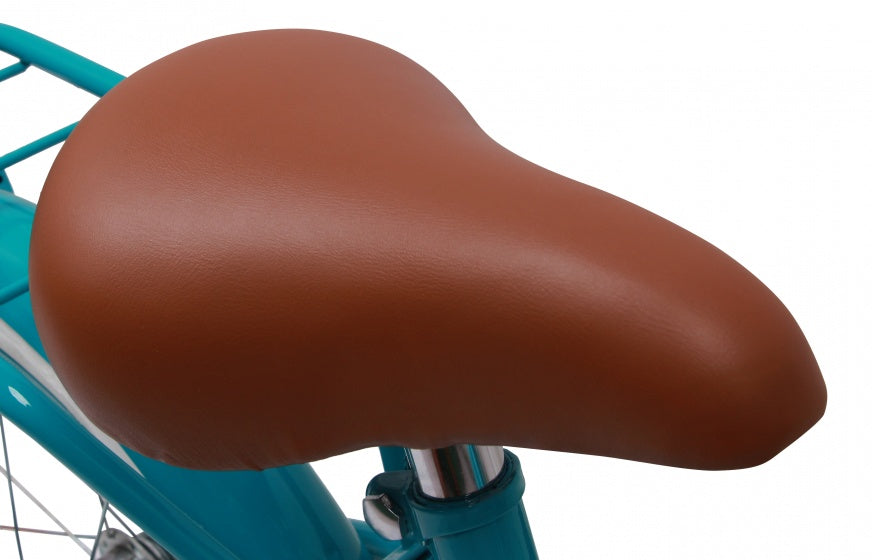 Amigo Bloom 16 inch 24 cm meisjes terugtraprem turquoise
