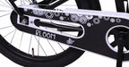 bloom 20 inch 29 cm meisjes terugtraprem matzwart
