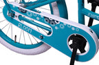 bloom 20 inch 29 cm meisjes terugtraprem turquoise