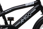 BMX Fun 16 Inch 28 cm Jongens Terugtraprem Matzwart