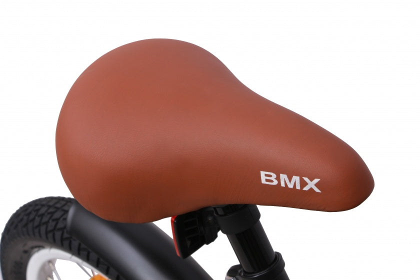 BMX Fun 16 Inch 28 cm Jongens Terugtraprem Matzwart