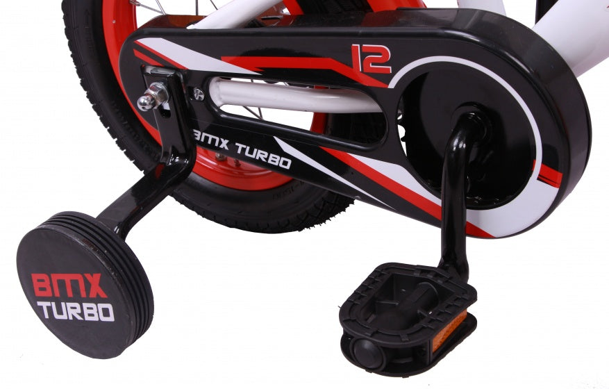 Amigo Turbo 12 Inch 19 cm Jongens Terugtraprem Wit