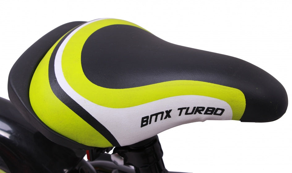 bmx turbo 12 inch 19 cm jongens terugtraprem zwart