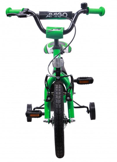 Amigo Turbo 14 Inch 21 cm Jongens Terugtraprem Groen