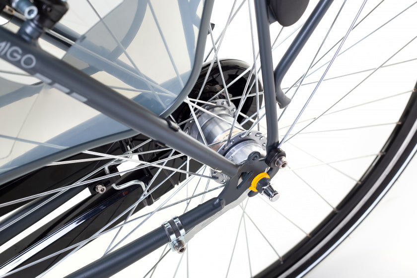 Amigo Bright 28 Inch 56 cm Dames 3V V-Brakes Antraciet