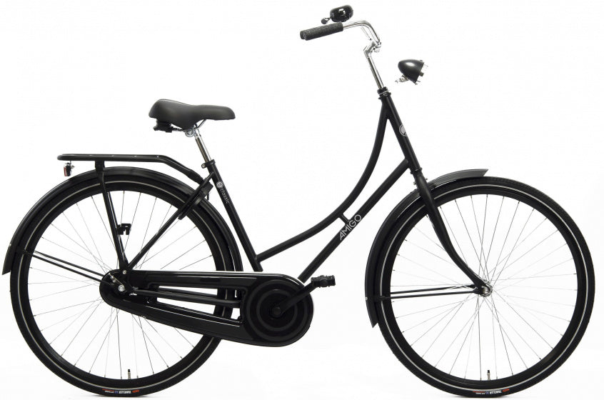 Classic C3 28 Inch 50 cm Dames Terugtraprem Matzwart