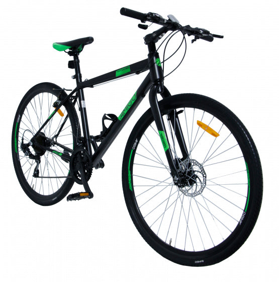 Control 28 Inch 47 cm Unisex 21V V-Brakes Zwart/Groen