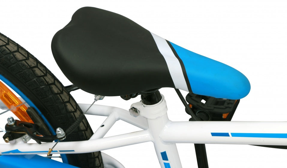 Amigo Cross 18 inch 22 cm jongens v-brakes blauw/wit