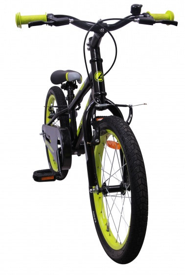 cross 18 inch 22 cm jongens v-brakes zwart/groen