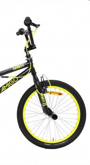 Amigo Danger 20 Inch 26 cm Unisex V-Brakes Zwart/Geel