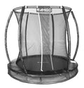 inground trampoline Deluxe met veiligheidsnet 244 cm zwart