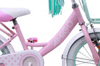dots 14 inch 21 cm meisjes terugtraprem roze