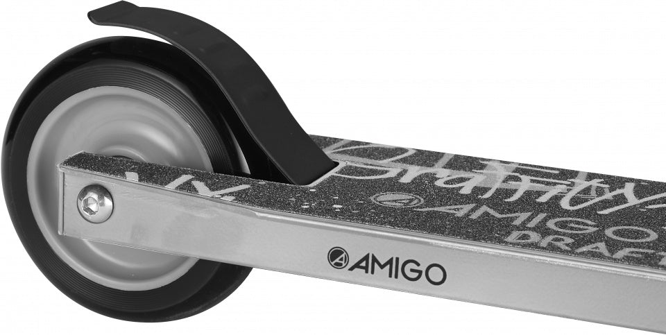 Amigo Stuntstep Draft Junior Voetrem Zilver