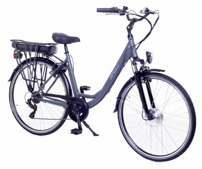 E-Active 28 Inch 50 cm Dames 7V V-Brakes Matgrijs