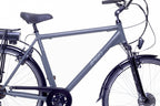 E-Active 28 Inch 50 cm Heren 7V V-Brakes Matgrijs