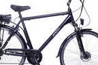 E-Active 28 Inch 50 cm Heren 7V V-Brakes Matzwart