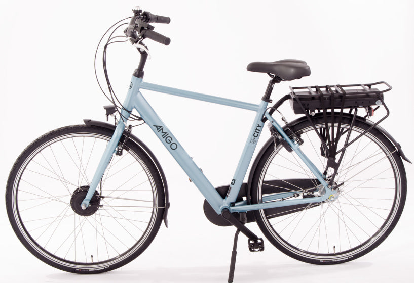 E-City S1 460Wh 28 Inch 54 cm Heren 3V V-Brakes Matblauw