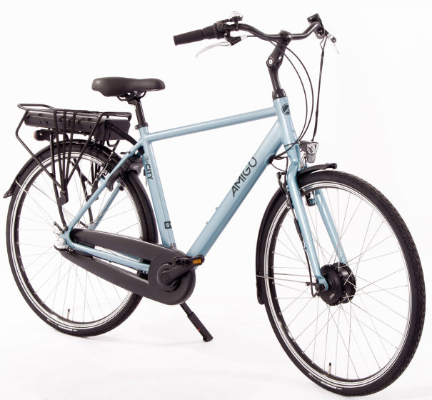 E-City S1 460Wh 28 Inch 54 cm Heren 3V V-Brakes Matblauw