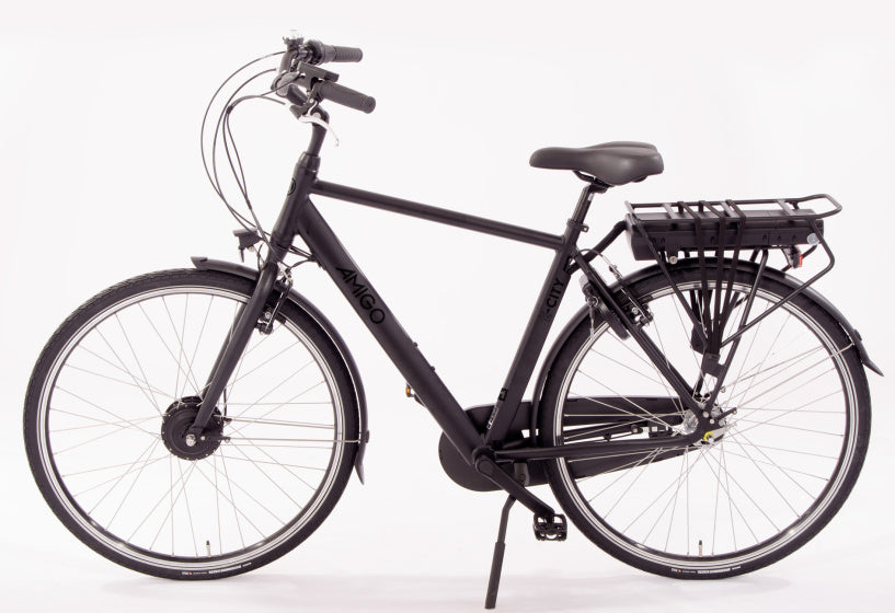 E-City S1 460Wh 28 Inch 54 cm Heren 3V V-Brakes Matzwart