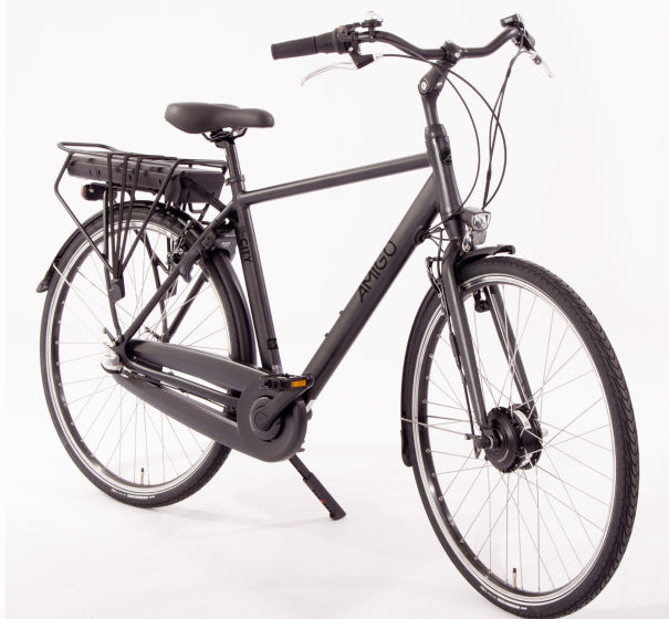 E-City S1 460Wh 28 Inch 54 cm Heren 3V V-Brakes Matzwart