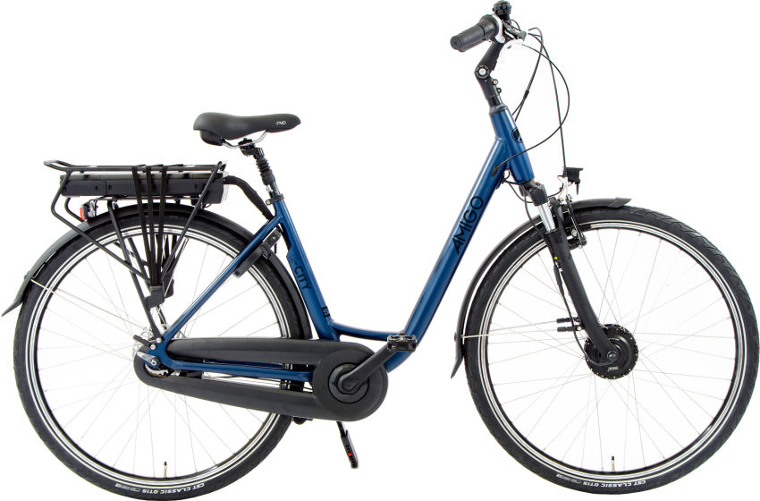 E-City S2 504Wh 28 Inch 48 cm Dames 7V Rollerbrake Donkerblauw