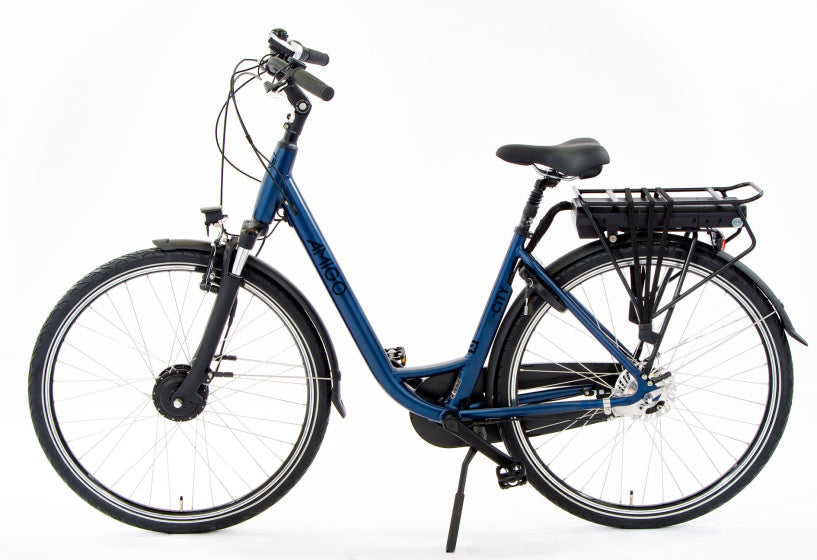 E-City S2 504Wh 28 Inch 48 cm Dames 7V Rollerbrake Donkerblauw