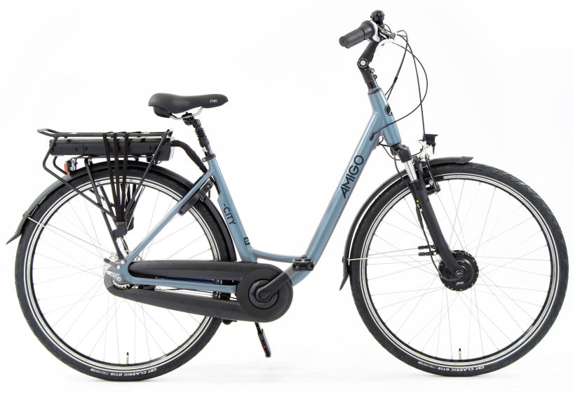 E-City S2 504Wh 28 Inch 52 cm Dames 7V Rollerbrake Blauwgrijs mat