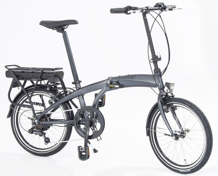 Amigo E-Click C1 418Wh 20 Inch 32 cm Unisex 6V V-Brakes Matgrijs