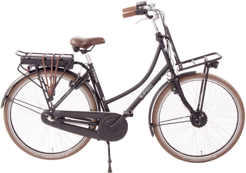 E-Strong T1 460Wh 28 Inch 51 cm Dames 3V V-Brakes Matzwart