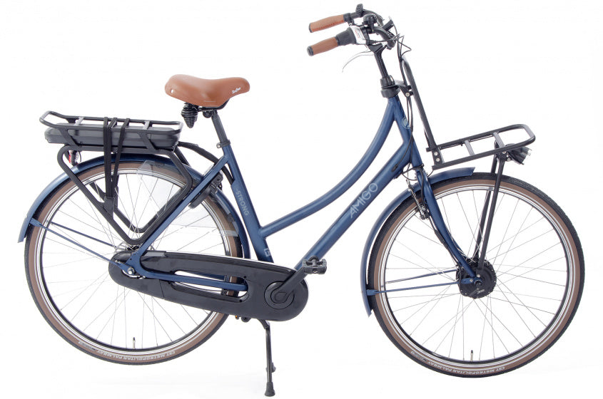 Amigo E-Strong T2 28 Inch 49 cm Dames 3V Rollerbrake Donkerblauw
