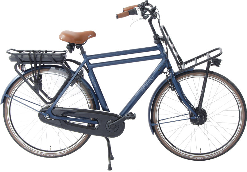 Amigo E-Strong T2 28 Inch 54 cm Heren 3V Rollerbrake Donkerblauw