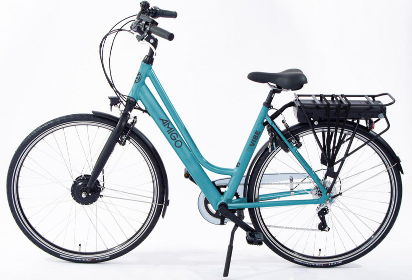 E-Vibe D1 28 Inch 48 cm Dames 7V V-Brakes Matblauw