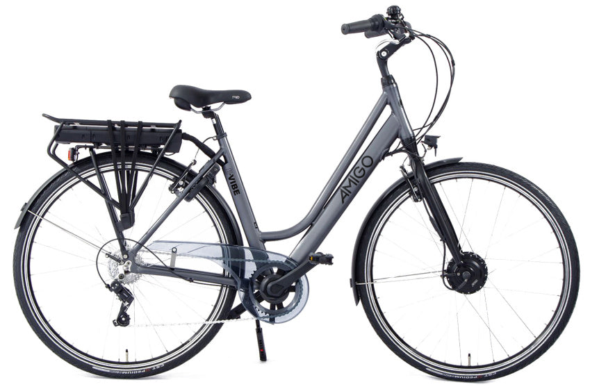 E-Vibe D1-S 28 Inch 48 cm Dames 7V V-Brakes Matgrijs