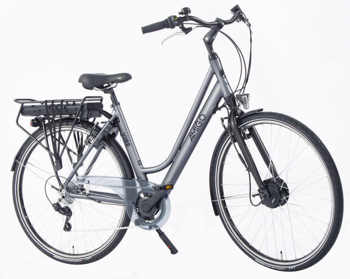 E-Vibe D1-S 28 Inch 48 cm Dames 7V V-Brakes Matgrijs