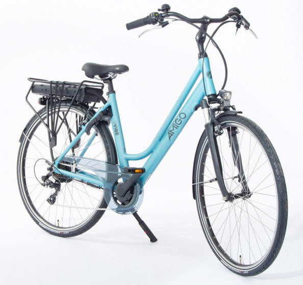E-Vibe D2 28 Inch 46 cm Dames 7V V-Brakes Matblauw