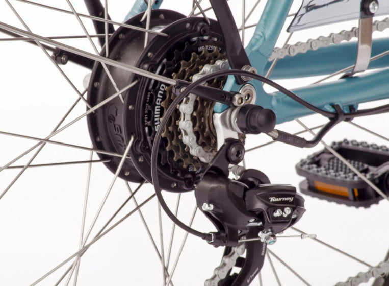 E-Vibe D2 28 Inch 46 cm Dames 7V V-Brakes Matblauw