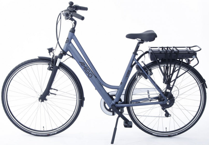 E-Vibe D2 28 Inch 46 cm Dames 7V V-Brakes Blauwgrijs