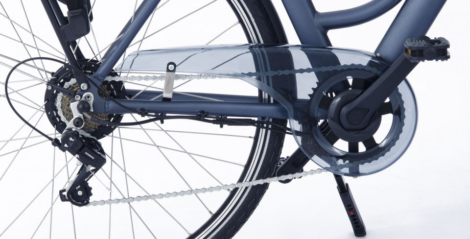 E-Vibe D2 28 Inch 46 cm Dames 7V V-Brakes Blauwgrijs