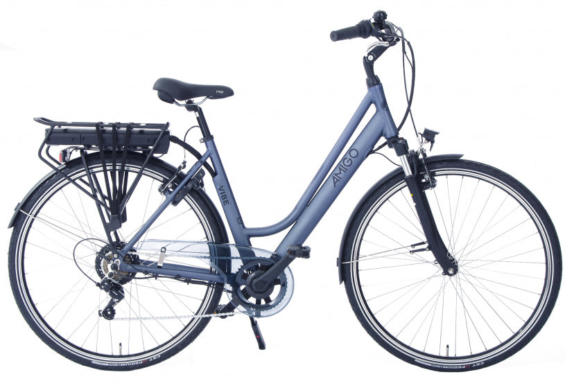 E-Vibe D2 28 Inch 50 cm Dames 7V V-Brakes Blauwgrijs