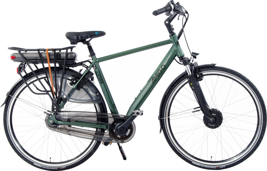 E-Vibe S2+ 375Wh 28 Inch 50 cm Heren 7V V-Brakes Donkergroen